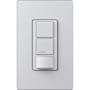 Lutron Maestro Partial-On Dual Circuit Motion Sensor Switch, 6A Light, 120-277V, Single Pole, Ground or Neutral Required Palladium