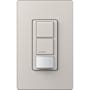 Lutron Maestro Partial-On Dual Circuit Motion Sensor Switch, 6A Light, 120-277V, Single Pole, Ground or Neutral Required Taupe
