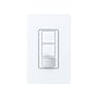 Lutron Maestro Partial-On Dual Circuit Motion Sensor Switch, 6A Light, 120-277V, Single Pole, Ground or Neutral Required White
