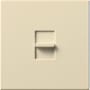 Lutron Nova T Dimmer, 1500W Incandescent/Halogen Only, Single-Pole, 120V, Small Control, Wall Plate Included Beige