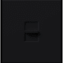 Lutron Nova T Dimmer, 1500W Incandescent/Halogen Only, Single-Pole, 120V, Small Control, Wall Plate Included Black