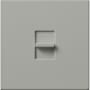 Lutron Nova T Dimmer, 1500W Incandescent/Halogen Only, Single-Pole, 120V, Small Control, Wall Plate Included Gray