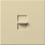 Lutron Nova T Dimmer, 1500W Incandescent/Halogen Only, Single-Pole, 120V, Small Control, Wall Plate Included Ivory
