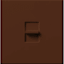 Lutron Nova T Dimmer, 1500W Incandescent/Halogen Only, Single-Pole, 120V, Small Control, Wall Plate Included Sienna