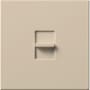Lutron Nova T Dimmer, 1500W Incandescent/Halogen Only, Single-Pole, 120V, Small Control, Wall Plate Included Taupe