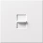 Lutron Nova T Dimmer, 2000W Incandescent/Halogen Only, Single-Pole, 120V, Small Control, Wall Plate Included White