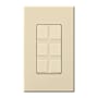 Lutron Nova T 6 Port Blank Insert for Architectural Style Accessories Beige