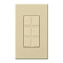 Lutron Nova T 6 Port Blank Insert for Architectural Style Accessories Ivory