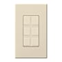 Lutron Nova T 6 Port Blank Insert for Architectural Style Accessories Light Almond