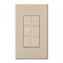 Lutron Nova T 6 Port Blank Insert for Architectural Style Accessories Taupe