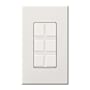Lutron Nova T 6 Port Blank Insert for Architectural Style Accessories White