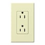 Lutron Architectural 125 Volt 15 Ampere Duplex Receptacle for Non-Dimming Use Almond