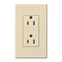 Lutron Architectural 125 Volt 15 Ampere Duplex Receptacle for Non-Dimming Use Beige