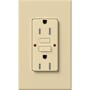 Lutron Architectural 15A Tamper-Resistant GFCI Duplex Receptacle, Self-Testing, 125V, Wall Plate Included Ivory