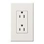 Lutron Architectural 125 Volt 15 Ampere Duplex Receptacle for Non-Dimming Use White