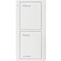 Lutron 2-Button Scene Pico Smart Remote, with Pre-engraved Text ("Home/Away") Snow White