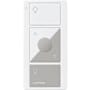 Lutron Original 3-Button Pico Smart Remote with Raise/Lower and Preset, with Light Icons White / Gray