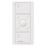 Lutron Original 3-Button Pico Smart Remote with Raise/Lower and Preset, with Light Icons White