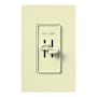 Lutron Skylark 120 Volt 300 Watt 2.5 Ampere Single Pole Dual Slide to Off Dimmer and Fully Variable Fan Control Almond