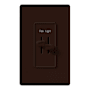 Lutron Skylark 120 Volt 300 Watt 1.5 Ampere Single Pole Dual Slide to Off Dimmer and Quiet 3 Speed Fan Control Brown