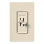 Lutron Skylark 120 Volt 300 Watt 1.5 Ampere Single Pole Dual Slide to Off Dimmer and Quiet 3 Speed Fan Control Light Almond
