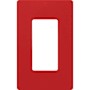 Lutron Claro 1 Gang Wall Plate for Decorator-Style Dimmers, Switches, and Outlets Signal Red
