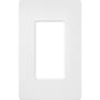 Lutron Claro 1 Gang Wall Plate for Decorator-Style Dimmers, Switches, and Outlets Snow White