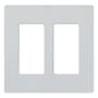 Lutron Claro 2 Gang Wall Plate for Decorator-Style Dimmers, Switches, and Outlets Mist