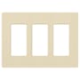 Lutron Claro 3 Gang Wall Plate for Decorator-Style Dimmers, Switches, and Outlets Sand