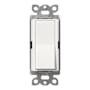 Lutron Claro Single Pole/3-Way, On/Off Rocker Switch, 15A Architectural White