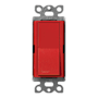 Lutron Claro Single Pole/3-Way, On/Off Rocker Switch, 15A Signal Red