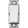 Lutron Claro Single Pole/3-Way, On/Off Rocker Switch, 15A, with Locator Light Biscuit