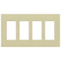 Lutron Claro 4 Gang Wall Plate for Decorator-Style Dimmers, Switches, and Outlets Sage