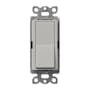 Lutron Claro 4-Way, On/Off Rocker Switch, 15A Pebble