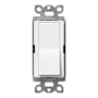 Lutron Claro 4-Way, On/Off Rocker Switch, 15A Snow White