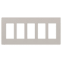 Lutron Claro Five Gang Designer Wall Plate Taupe