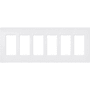 Lutron Claro Six Gang Designer Wall Plate Snow