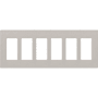 Lutron Claro Six Gang Designer Wall Plate Taupe