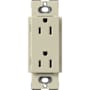 Lutron Claro 15A Duplex Receptacle, Decorator-Style Outlet Clay