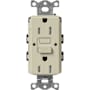 Lutron Claro 15A Tamper Resistant GFCI Duplex Receptacle, Decorator-Style Outlet, Self-Testing Clay
