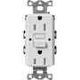 Lutron Claro 15A Tamper Resistant GFCI Duplex Receptacle, Decorator-Style Outlet, Self-Testing Mist