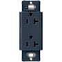Lutron Claro 20A Duplex Receptacle, Decorator-Style Outlet Deep Sea