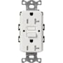 Lutron Claro 20A Tamper Resistant GFCI Duplex Receptacle, Decorator-Style Outlet, Self-Testing Lunar Gray