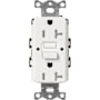 Lutron Claro 20A Tamper Resistant GFCI Duplex Receptacle, Decorator-Style Outlet, Self-Testing Architectural White