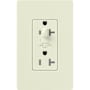 Lutron Claro 20A Half Dimming, Tamper Resistant Duplex Receptacle, Decorator-Style Outlet Biscuit
