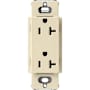 Lutron Claro 20A Duplex Receptacle, Decorator-Style Outlet Sand