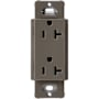 Lutron Claro 20A Duplex Receptacle, Decorator-Style Outlet Truffle