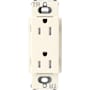 Lutron Claro 15A Tamper-Resistant Duplex Receptacle, Decorator-Style Outlet Biscuit