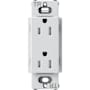 Lutron Claro 15A Tamper-Resistant Duplex Receptacle, Decorator-Style Outlet Mist