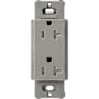 Lutron Claro 20A Tamper-Resistant Duplex Receptacle, Decorator-Style Outlet Cobblestone